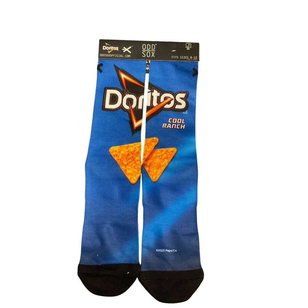 Doritos Cool Ranch Crew Socks By Odd Sox Fits Sizes 8-12